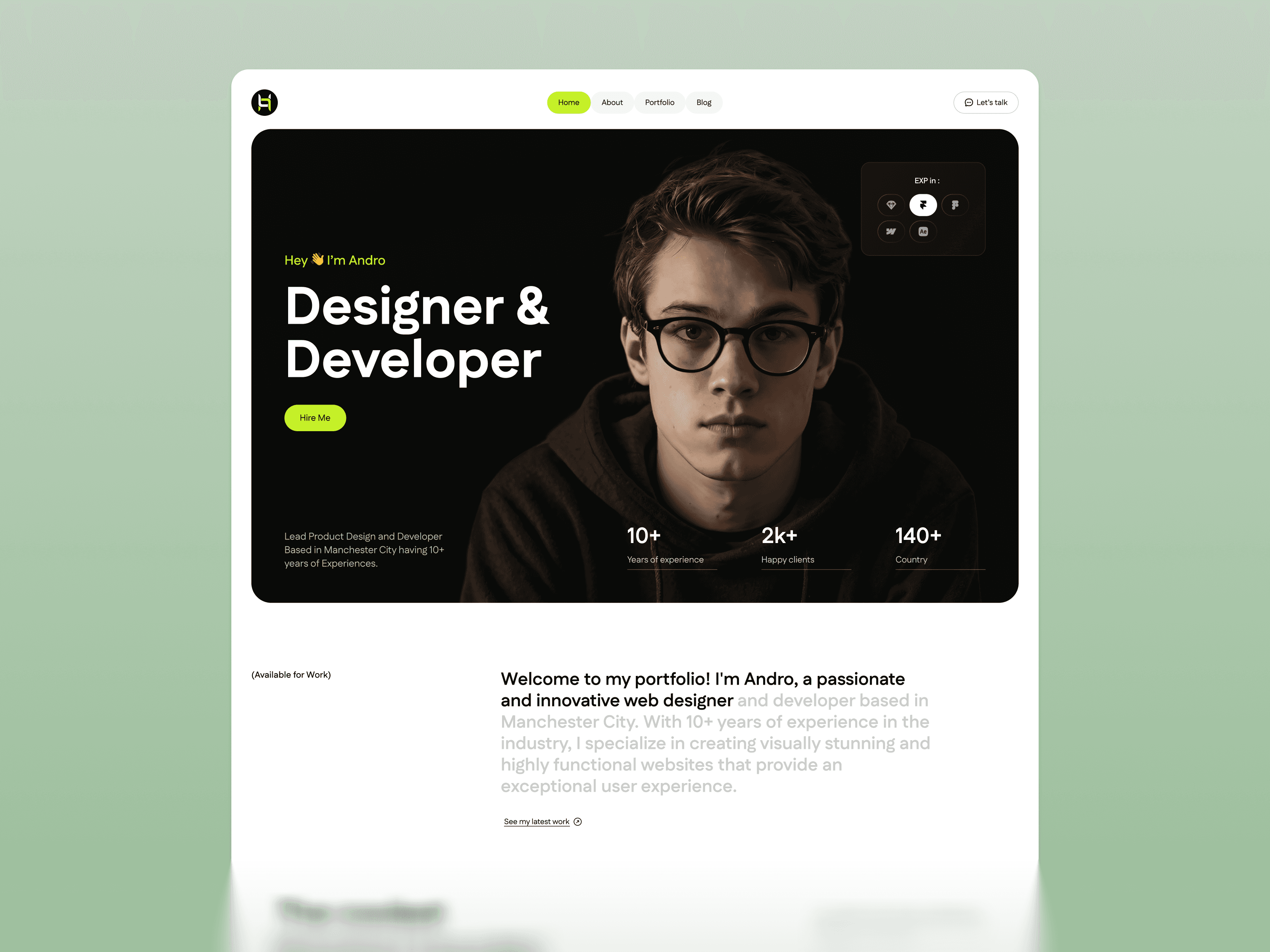 Framer Portfolio Template