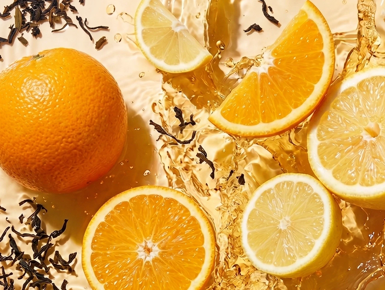 Schwarztee Zitrone Orange