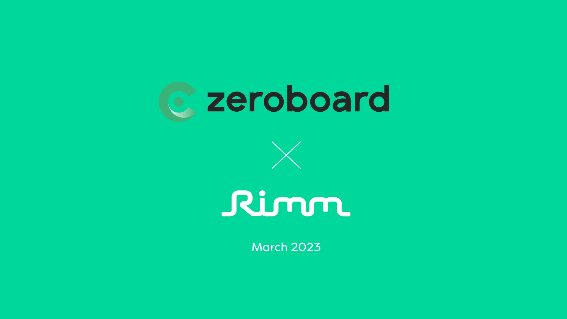 Rimm Sustainability has signed a business alliance with Zeroboard, a