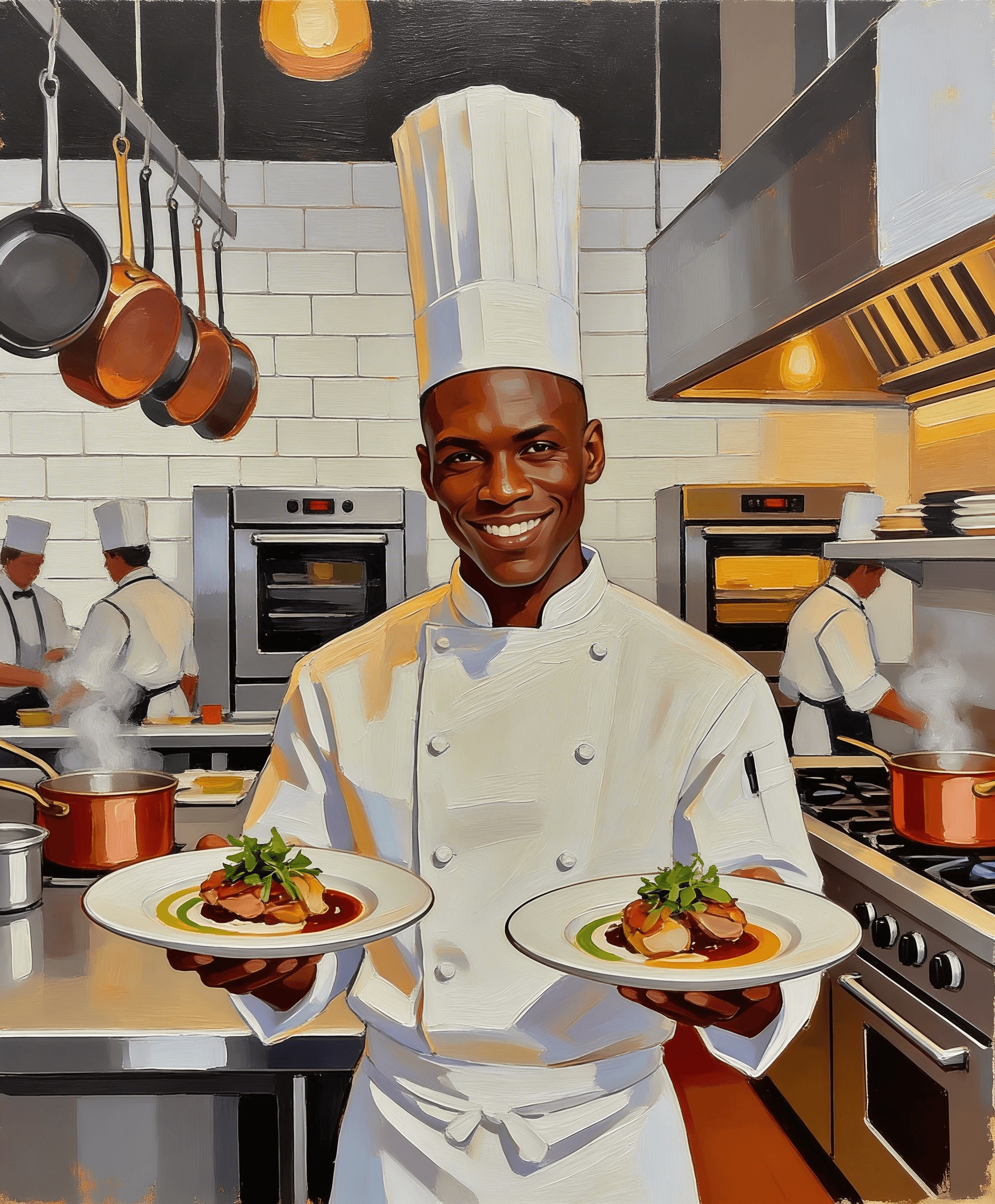 Manager presenting workflow plans to warehouse team members in a production facility