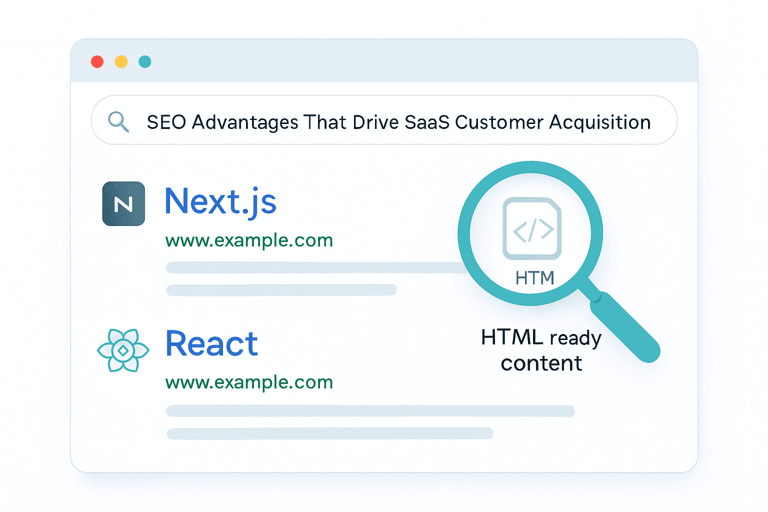 SEO Advantages of Next.s and React That Drive SaaS Customer Acquisition