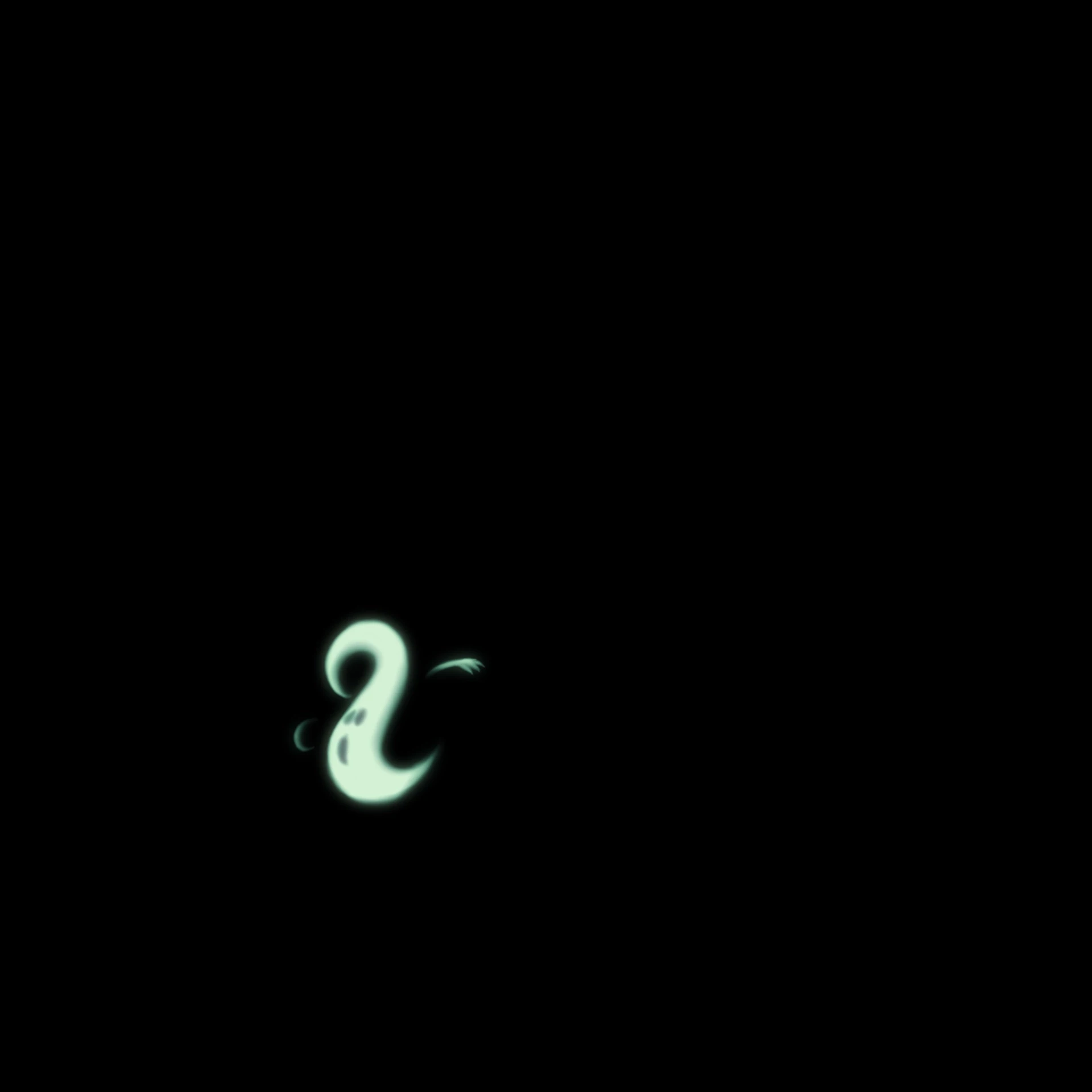 10. Frame of a hand-drawn ghost animation