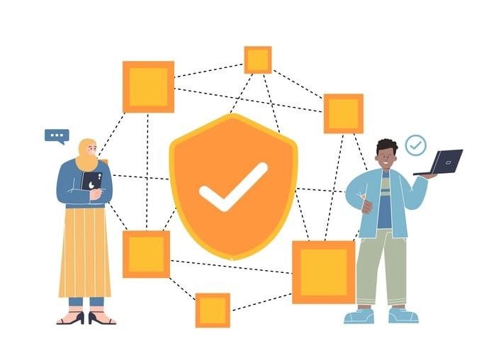 A blockchain developer working on a project.