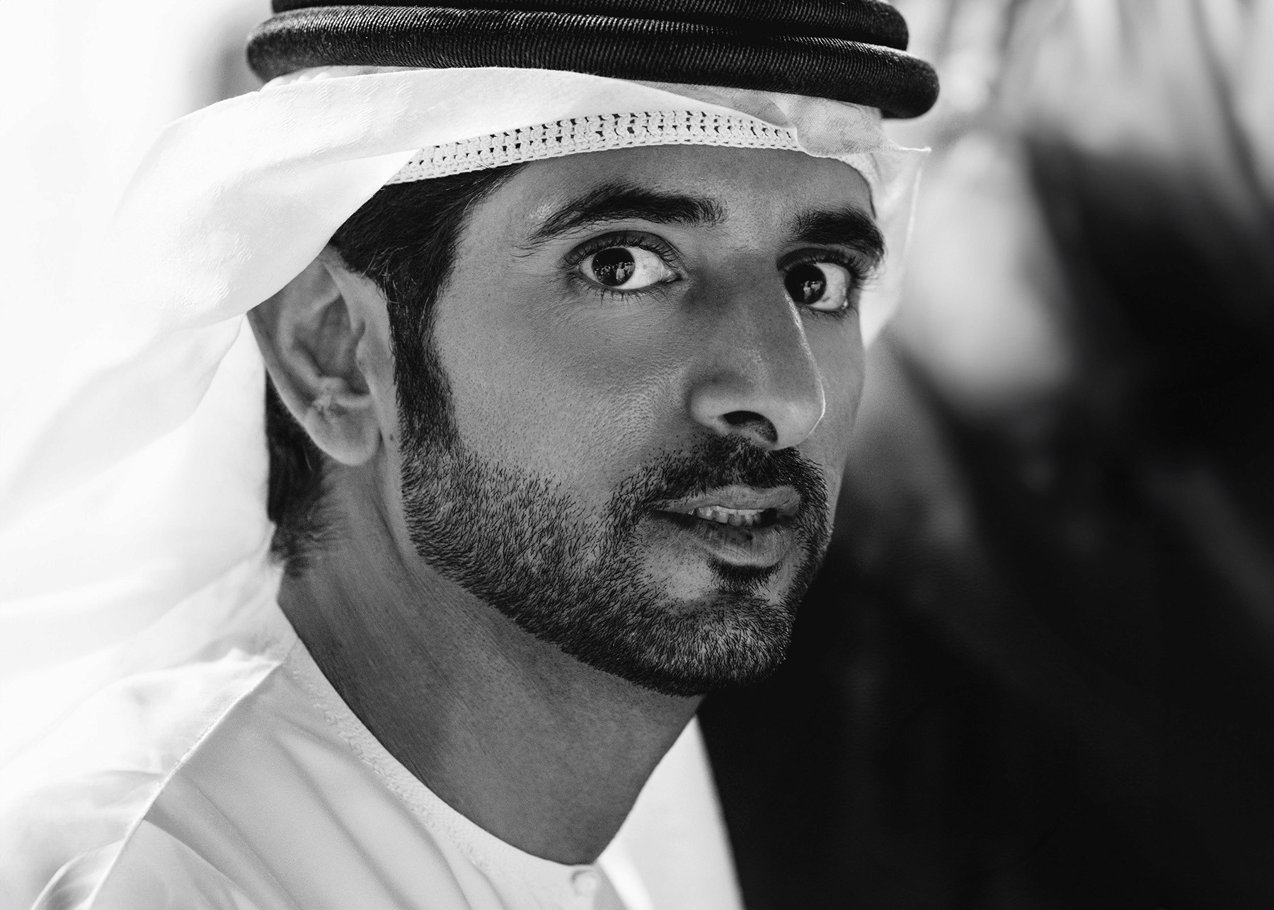 His Highness Sheikh Hamdan bin Mohammed bin Rashid Al Maktoum The Crown Prince of Dubai picture taken by Fine Art and Celebrity Portrait Photographer Artem Shestakov.