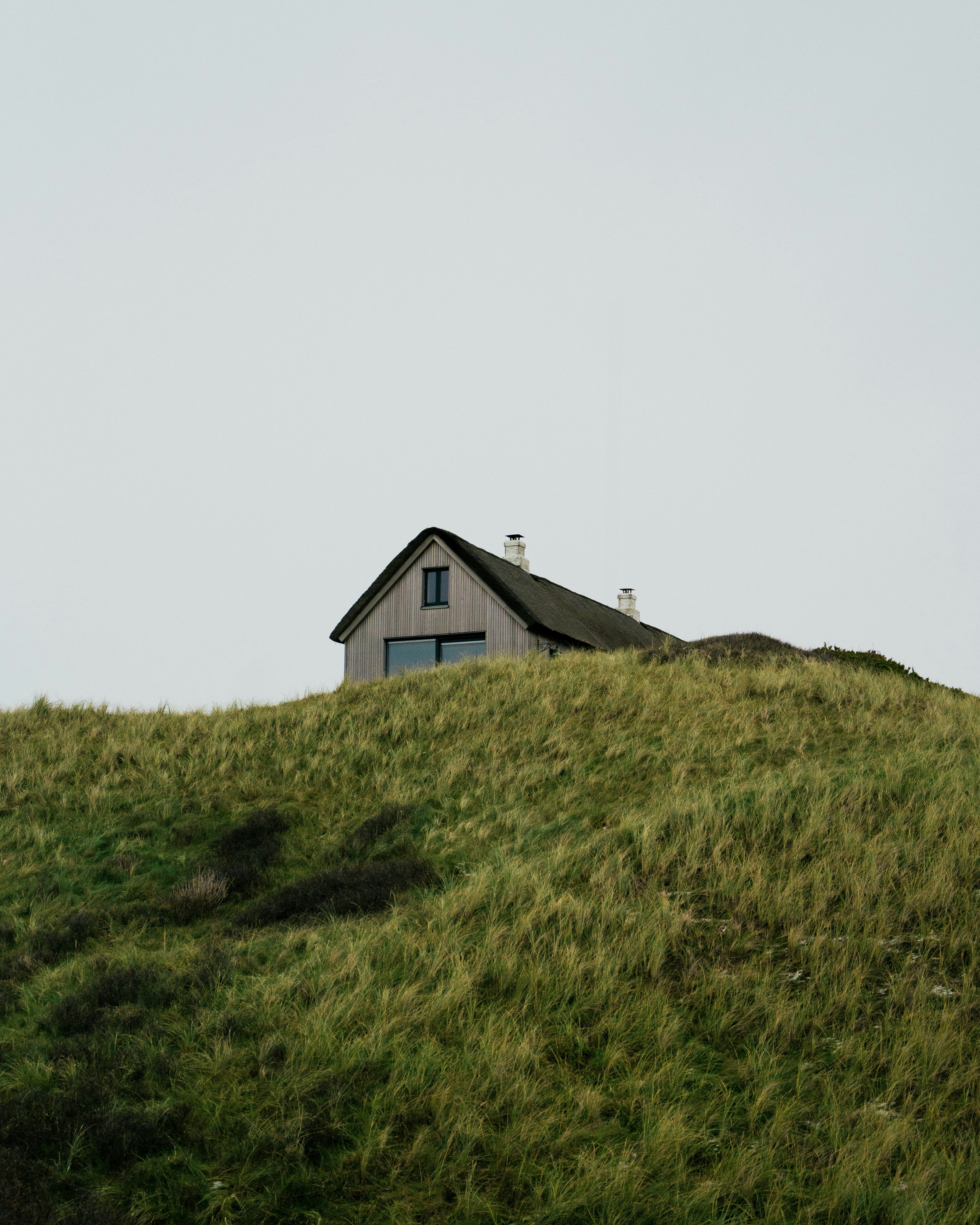 House lying in a green, calm Scandinavian environment