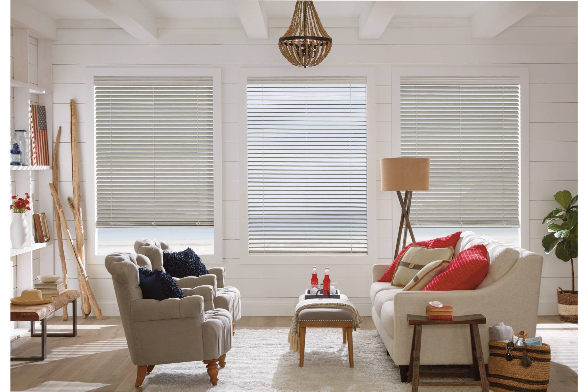 Everwood Fauxwood Blinds with Simple Lift