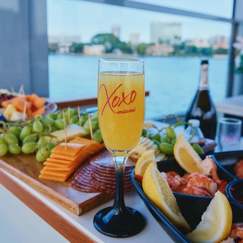 XOXO Classic charter boat rooftop deck Miami