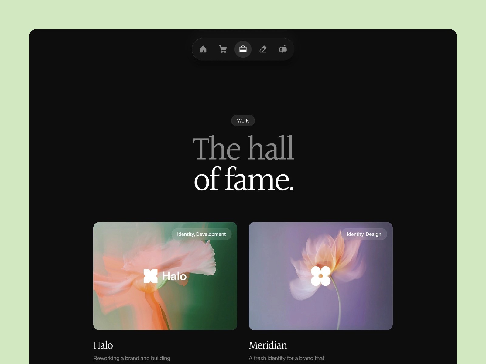 Refined Portfolio Website Template Case Overview