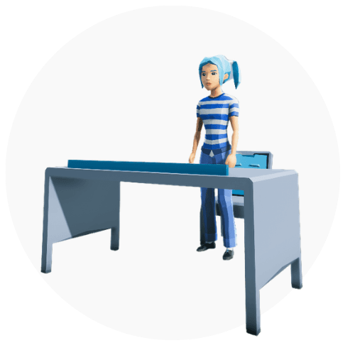 Abstract metalic shape