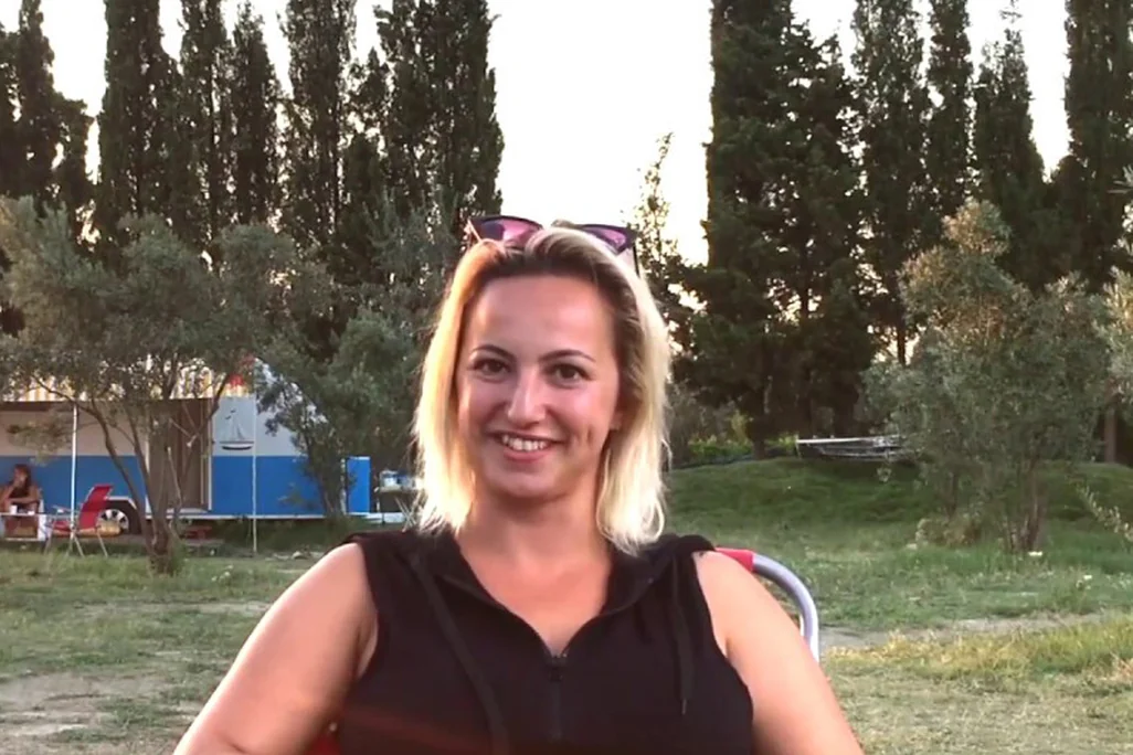 Ilaynur Safak, co-founder of GlampIt and Mona Glamping, at the campsite in Sığacık