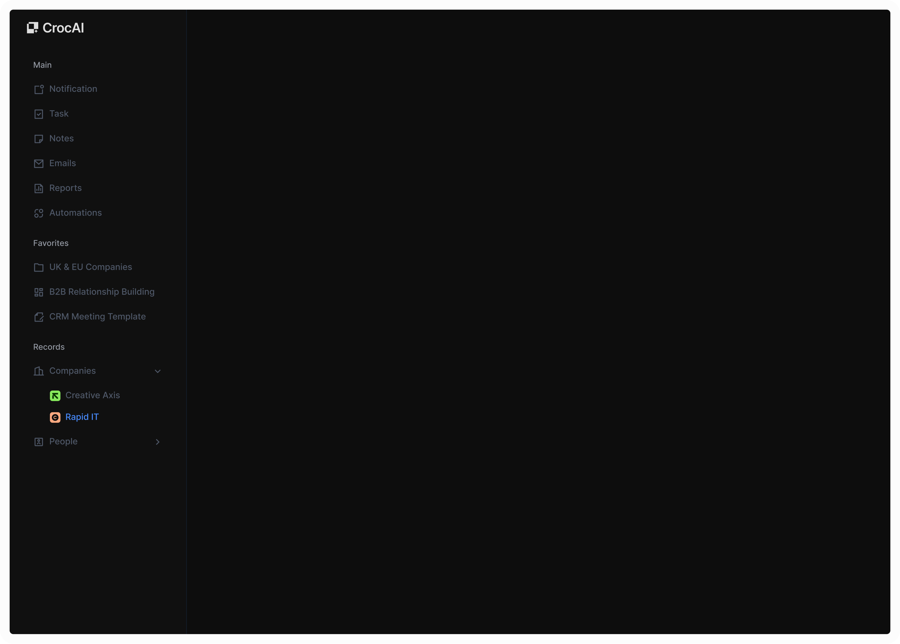 Website dashboard displaying various items and features organized in a user-friendly layout.