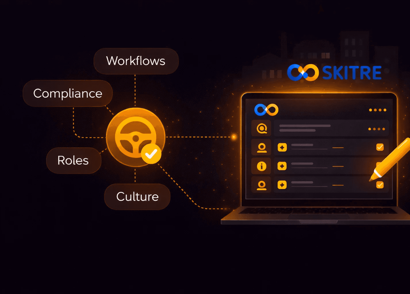 Colorful wavelike design.