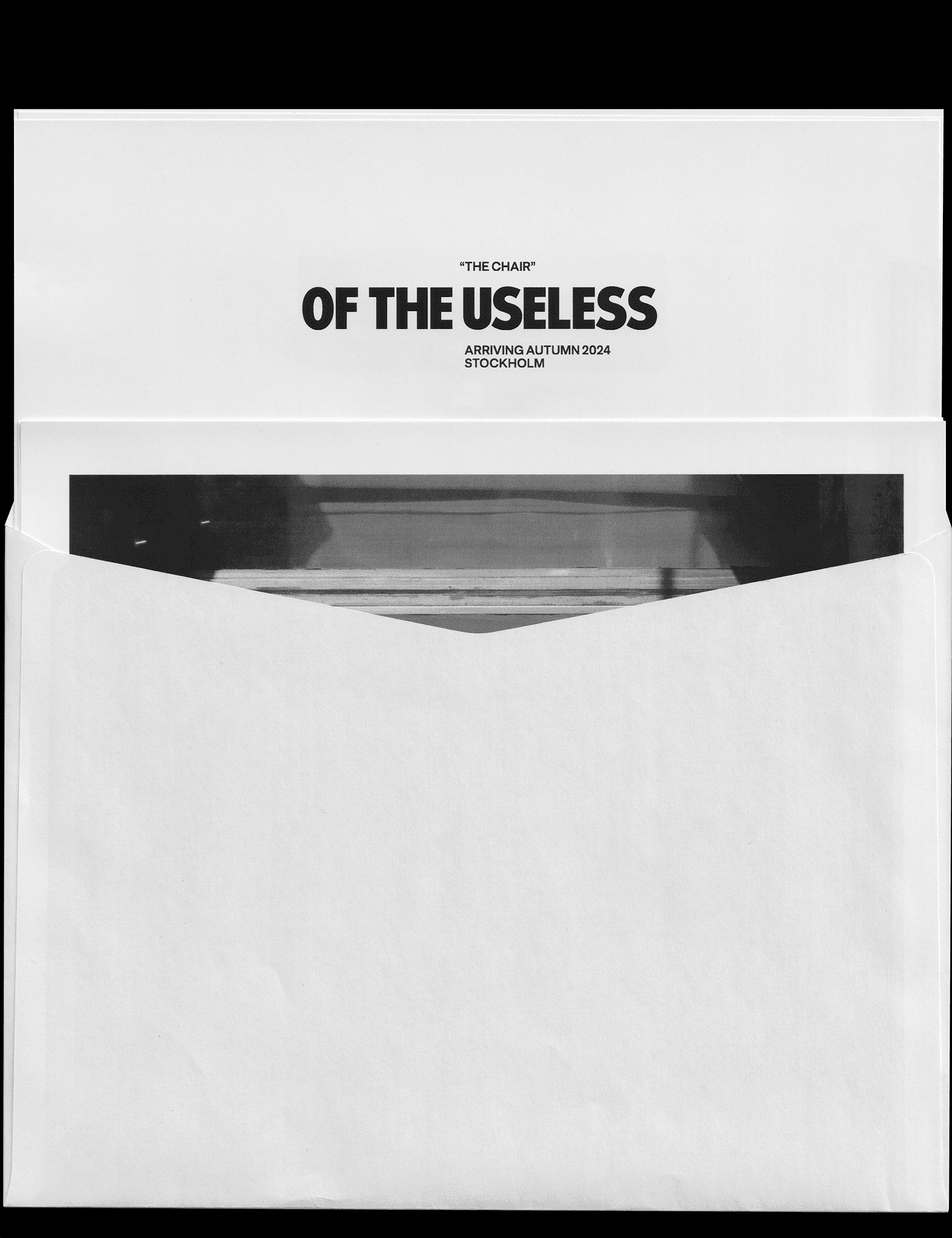 A letter of invitation for the upcoming release of "Of The Useless"