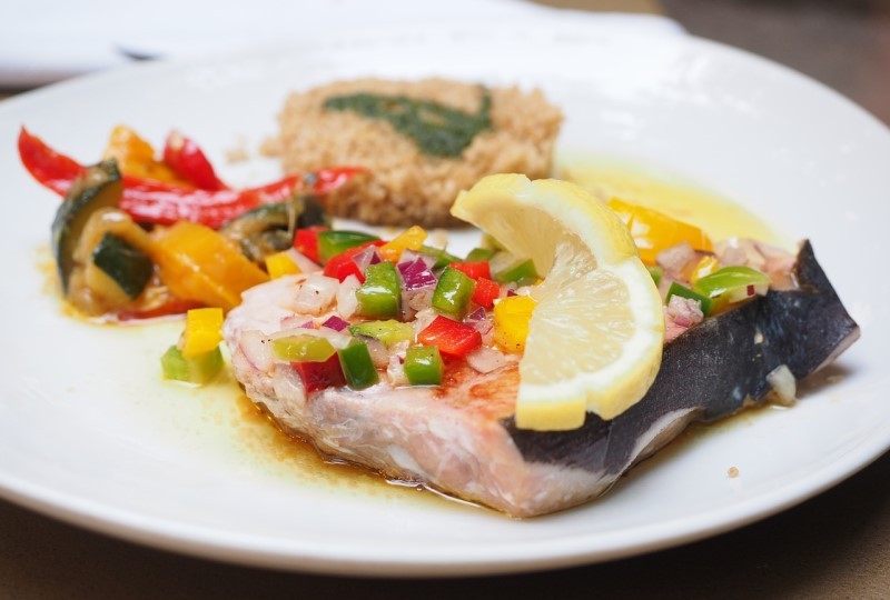 Pesce spada con verdure