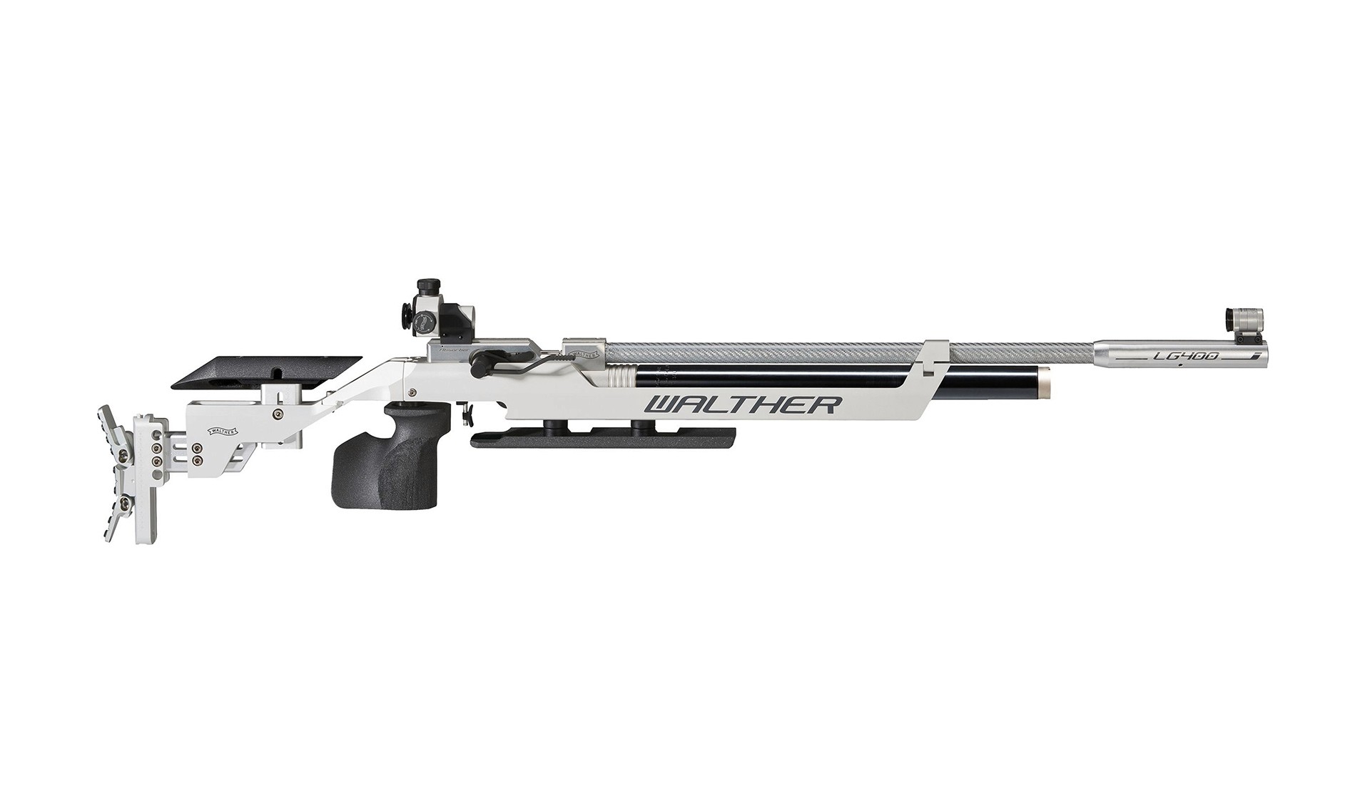 A competition air rifle commonly used in NCAA competitions