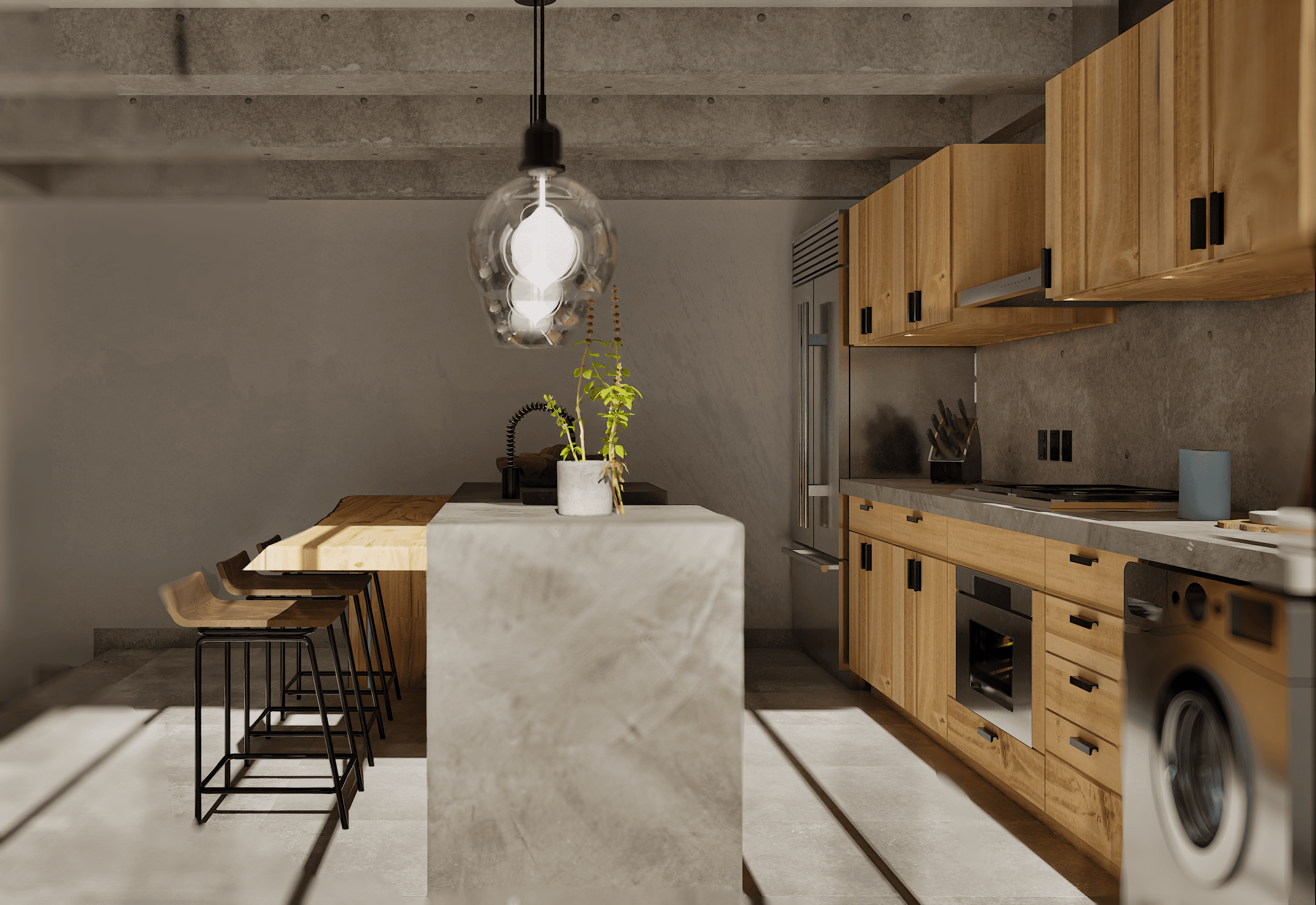 Low-profile seating area with layered warm materials and Japanese aesthetic details