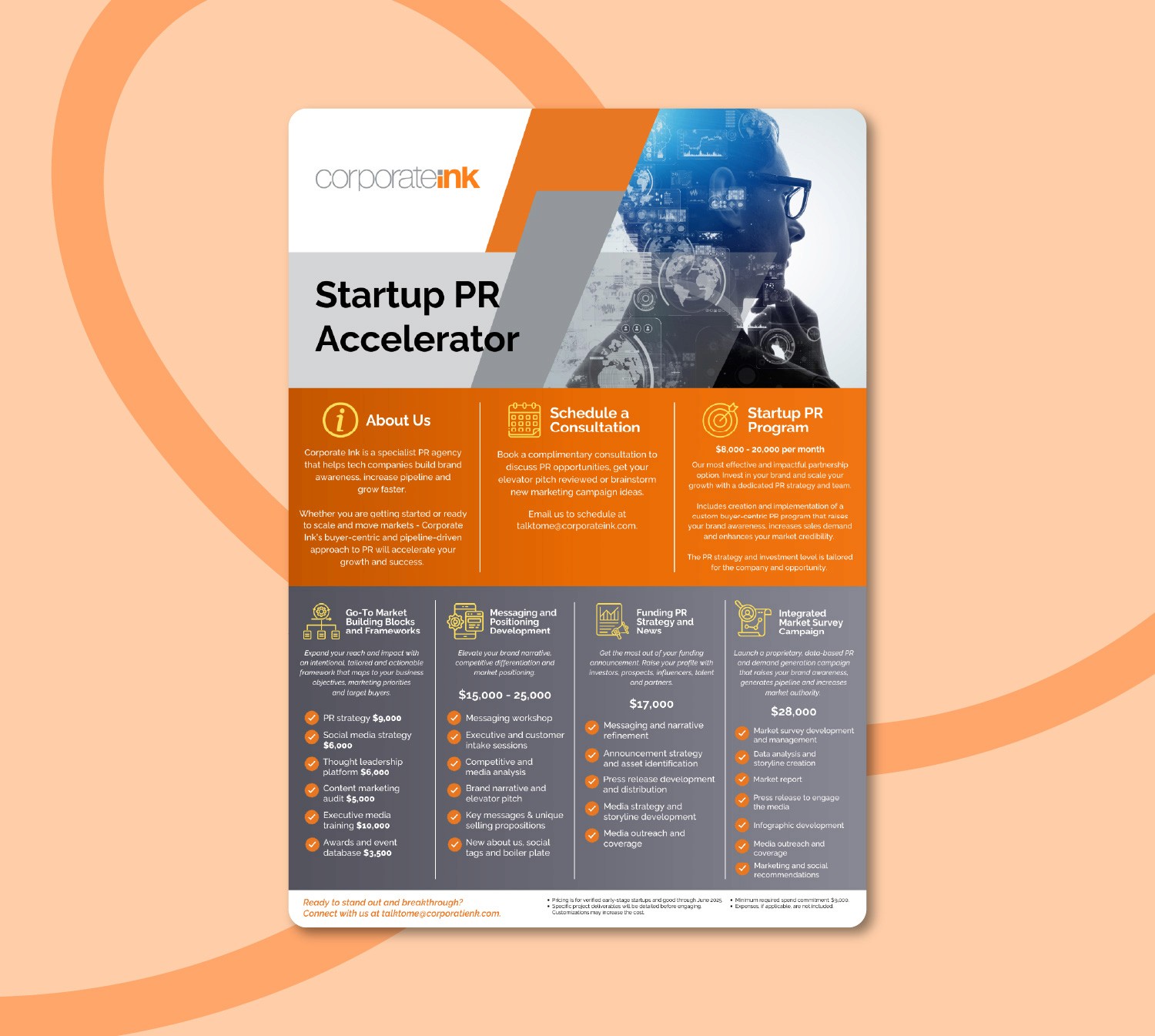 Page pricing sheet Corporate Ink