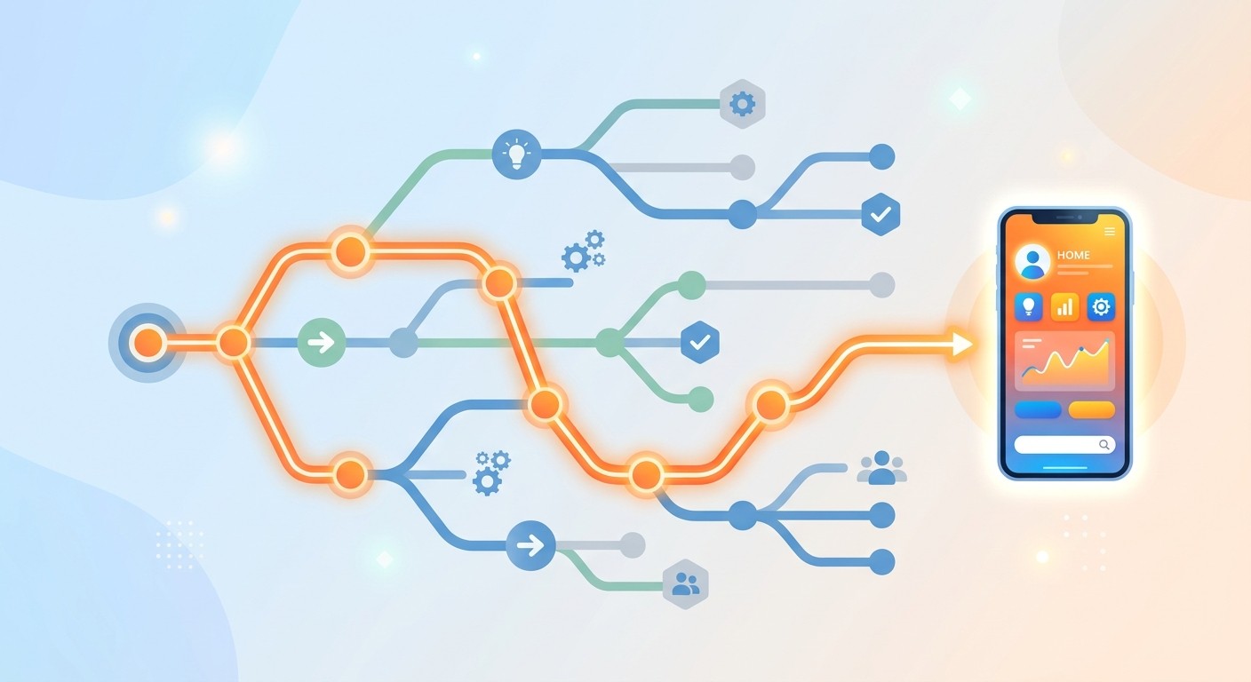 Decision path illustration showing when to choose CatDoes versus Claude Code