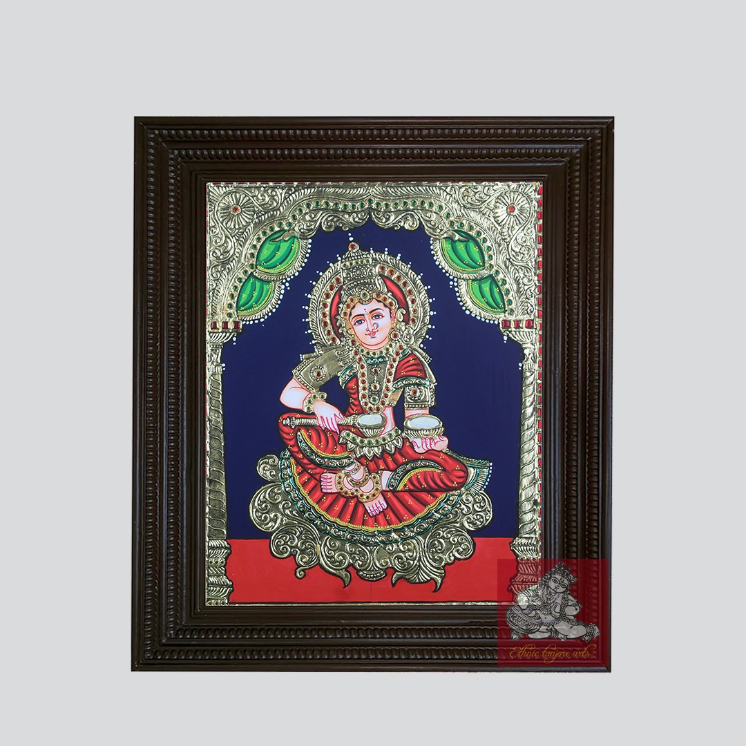 Tanjore Painting of Goddess Annapoorani