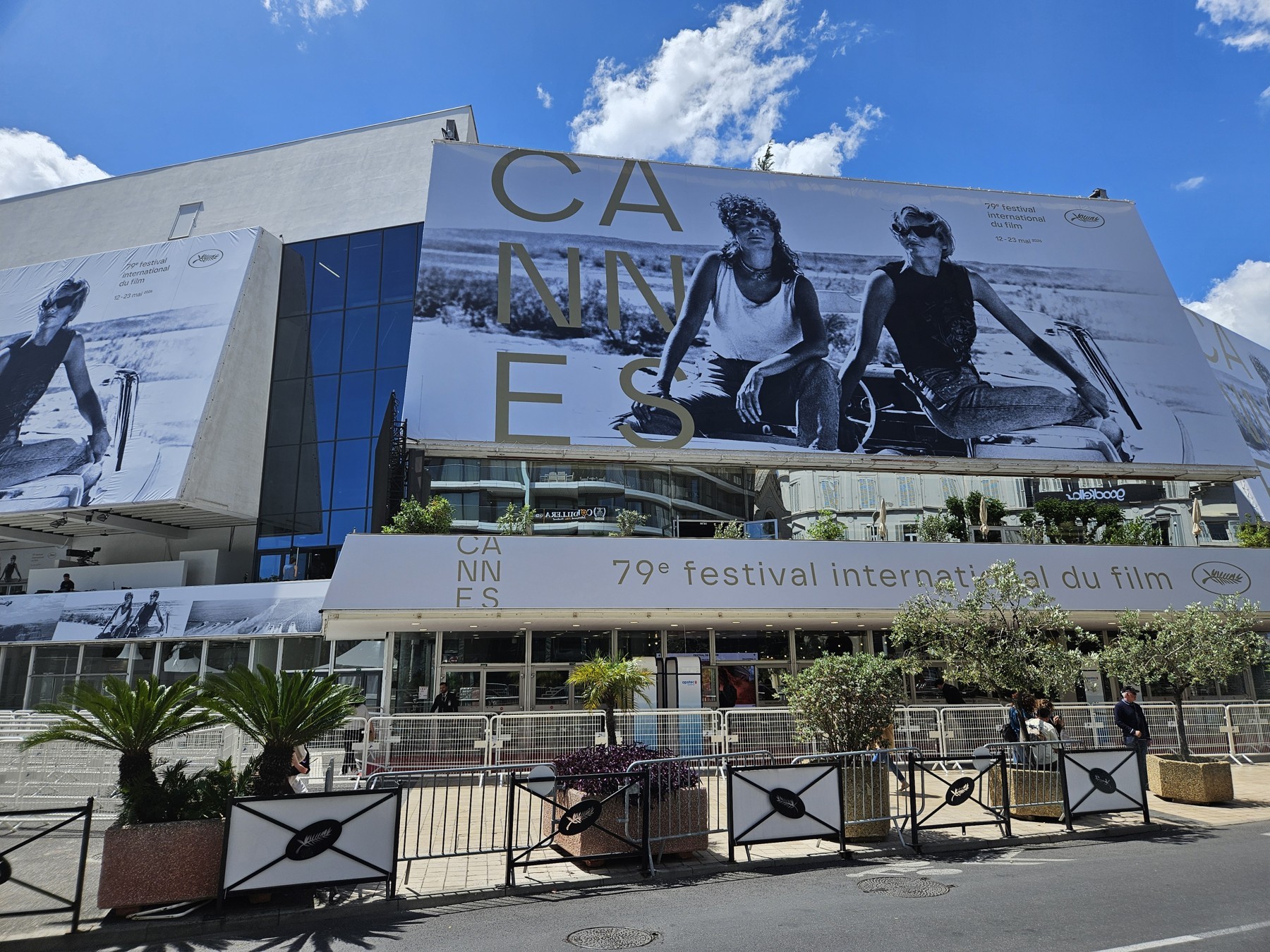 The Palais des Festivals on the eve of Cannes 2026, 11 May 2026.