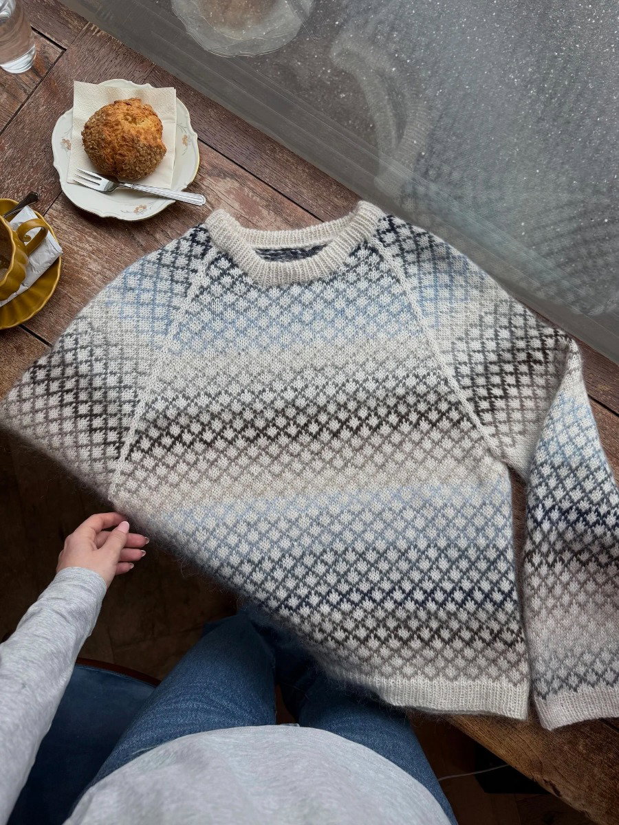 Tind Sweater knitting pattern by ullen knitwear