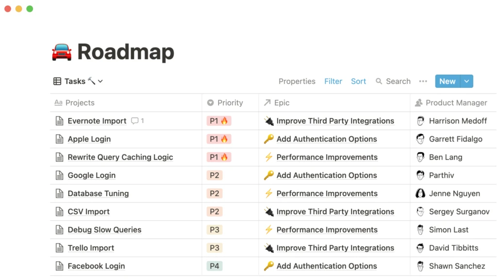 notion - monday alternative