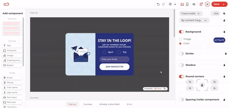 Claspo-pop-up-customization