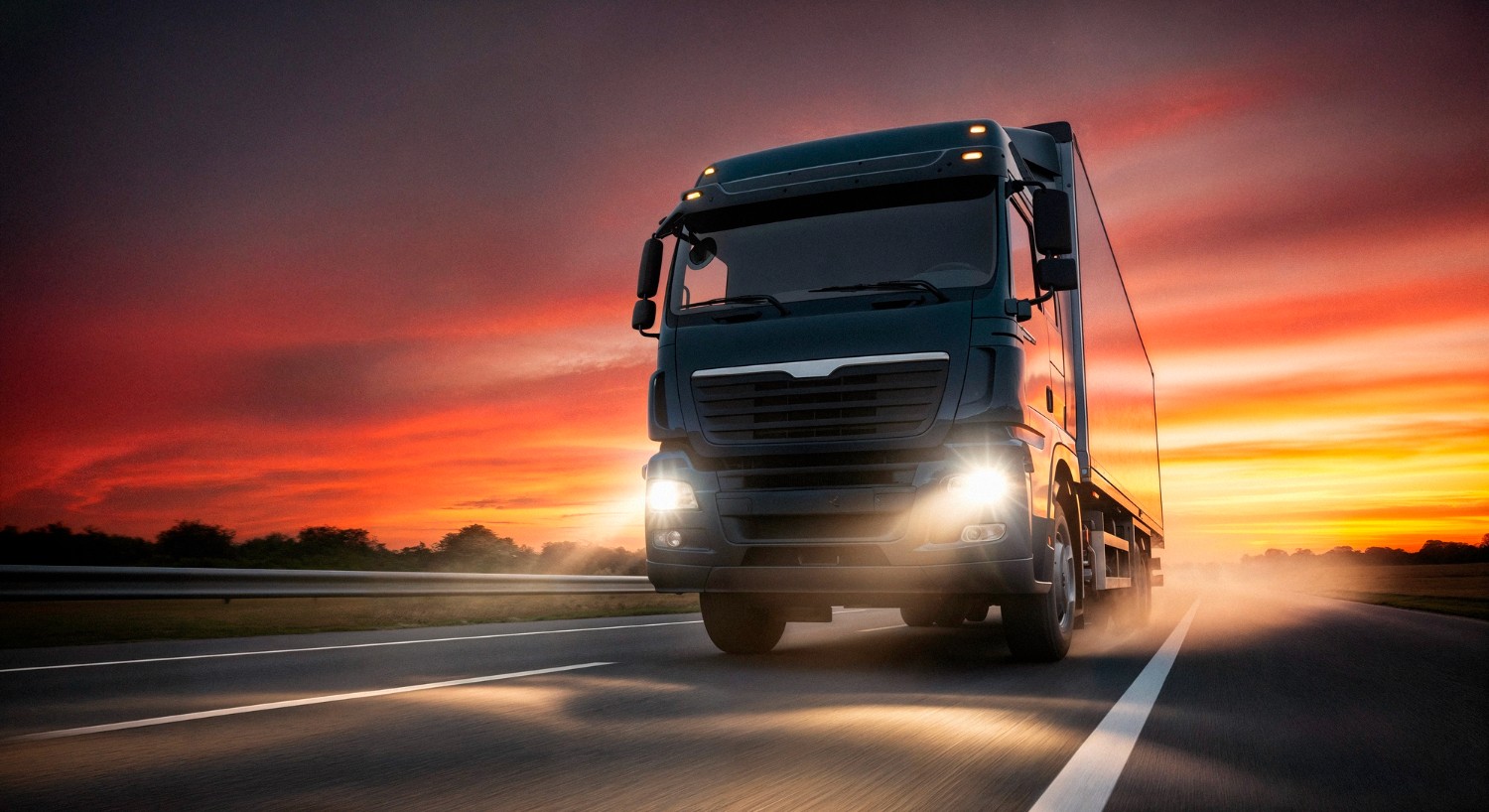 time lapse photography of truck going on bridge