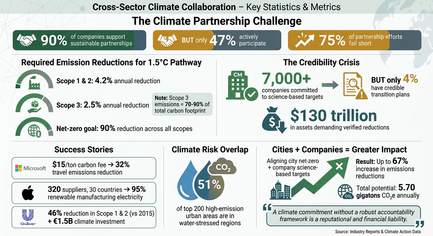 Cross-Sector Climate Collaboration Statistics and Key Metrics for Corporations