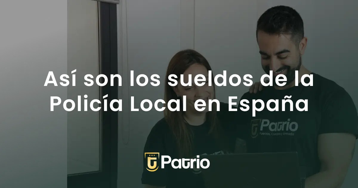 Sueldo Policia Local España