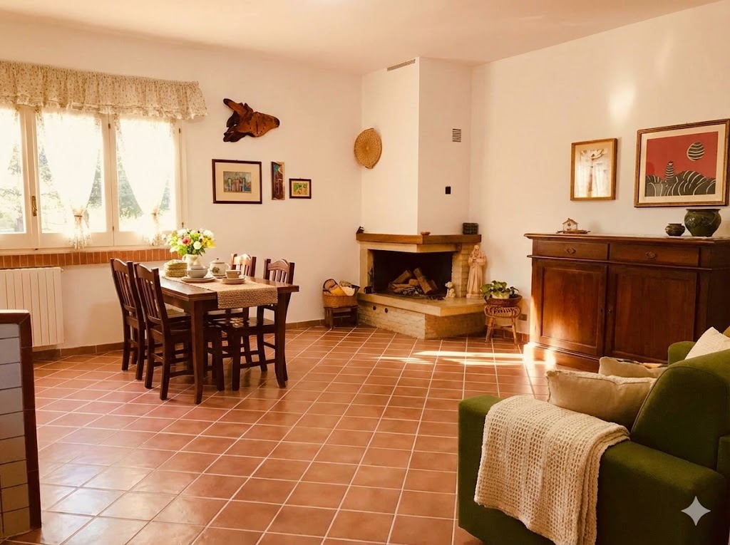 Gray sectional sofa with black coffee table and blue rug