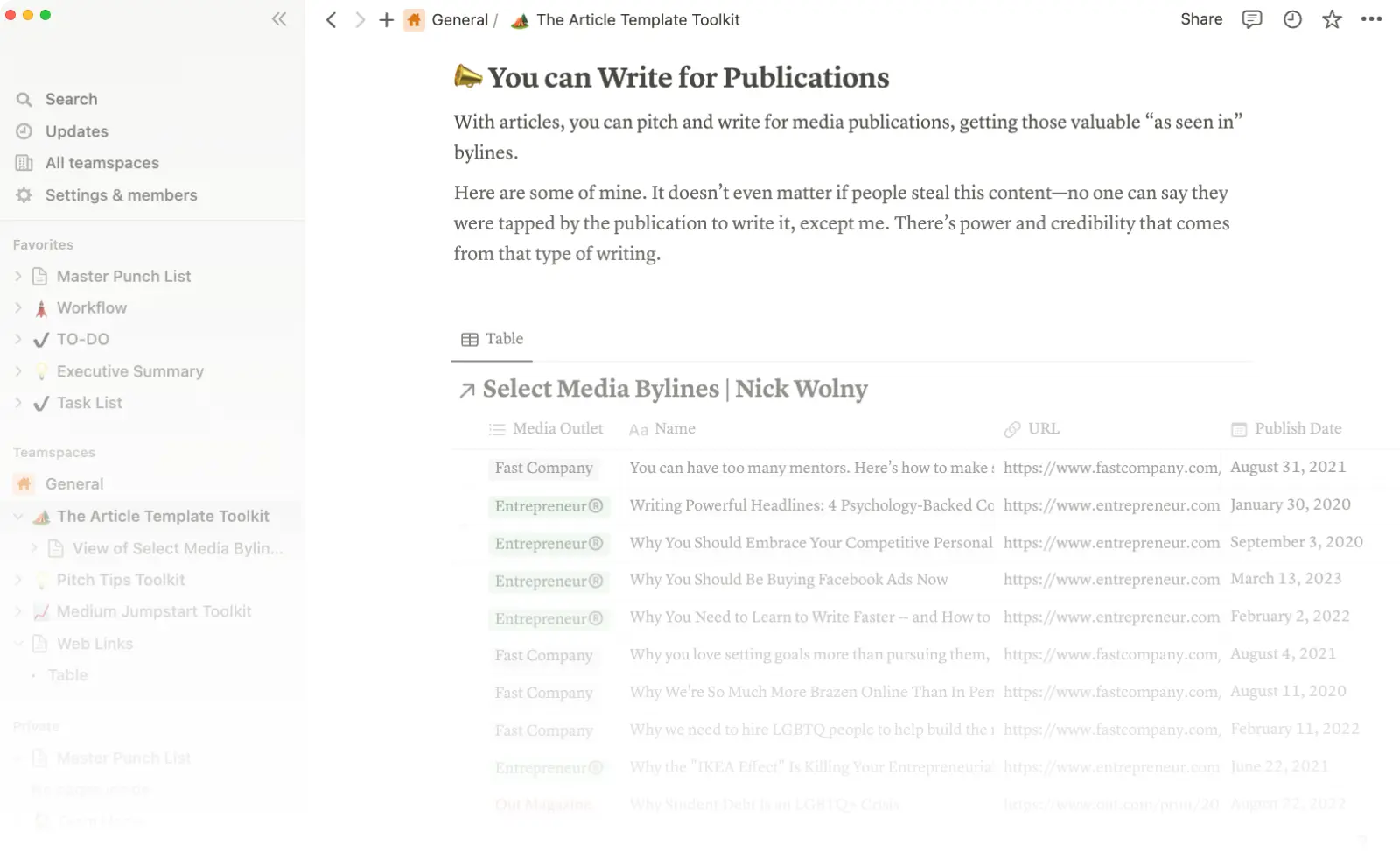 Notion Helps You ORganize Academic Literature Screenshot