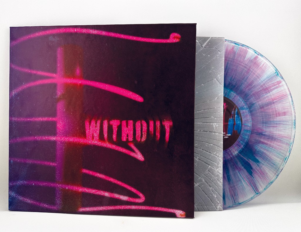 front of vinyl