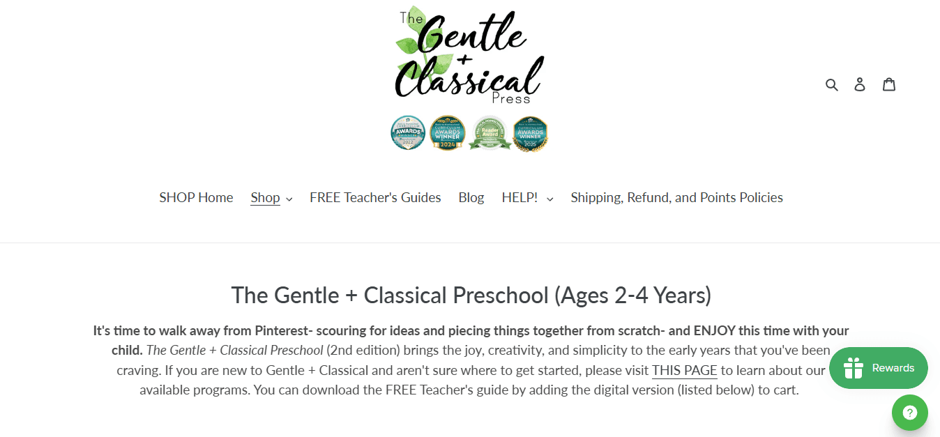 Gentle + Classical Preschool