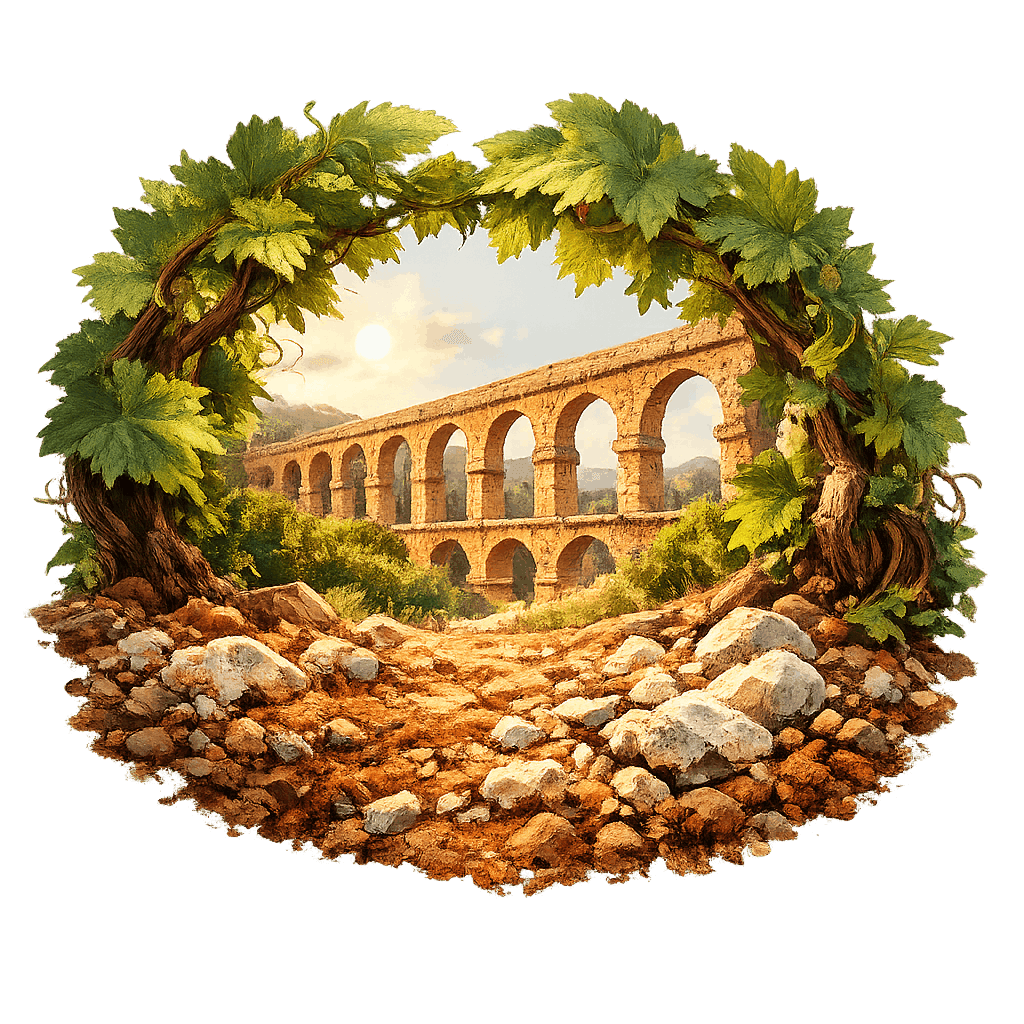 Detailed graphic of the Tarragona wine region.