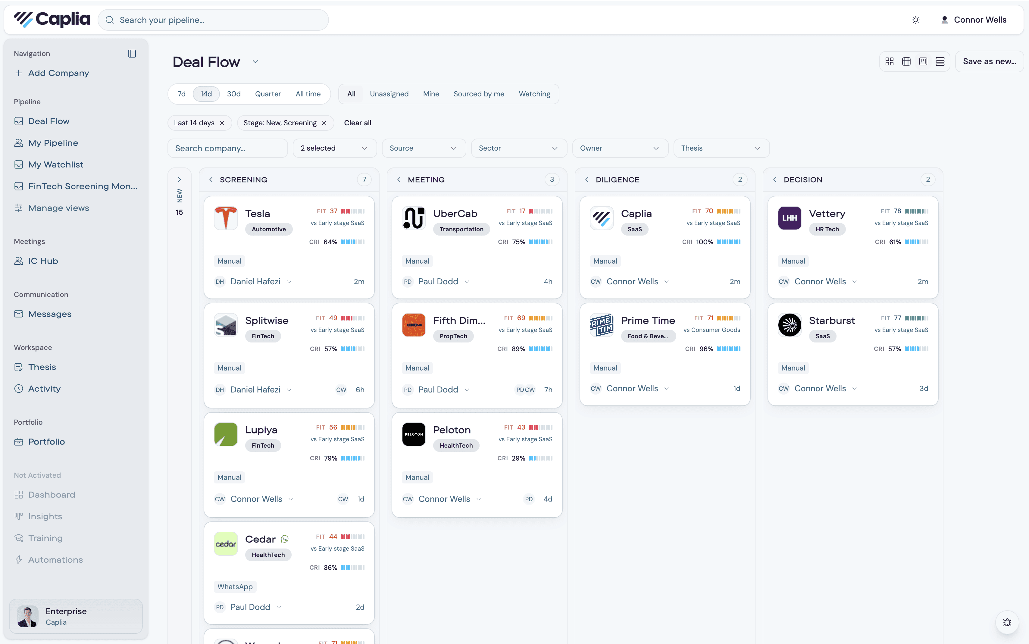 Dashboard desktop