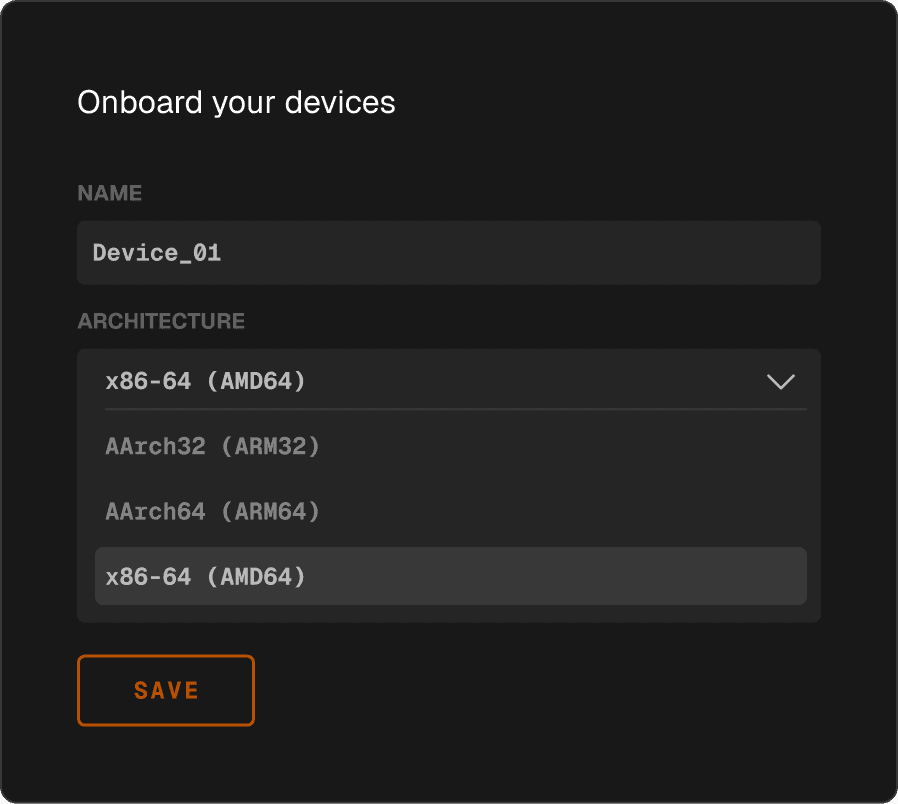 Onboard your device(s)