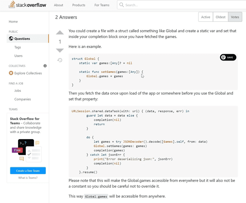 Saving a snippet from the web with the Chrome Extension.