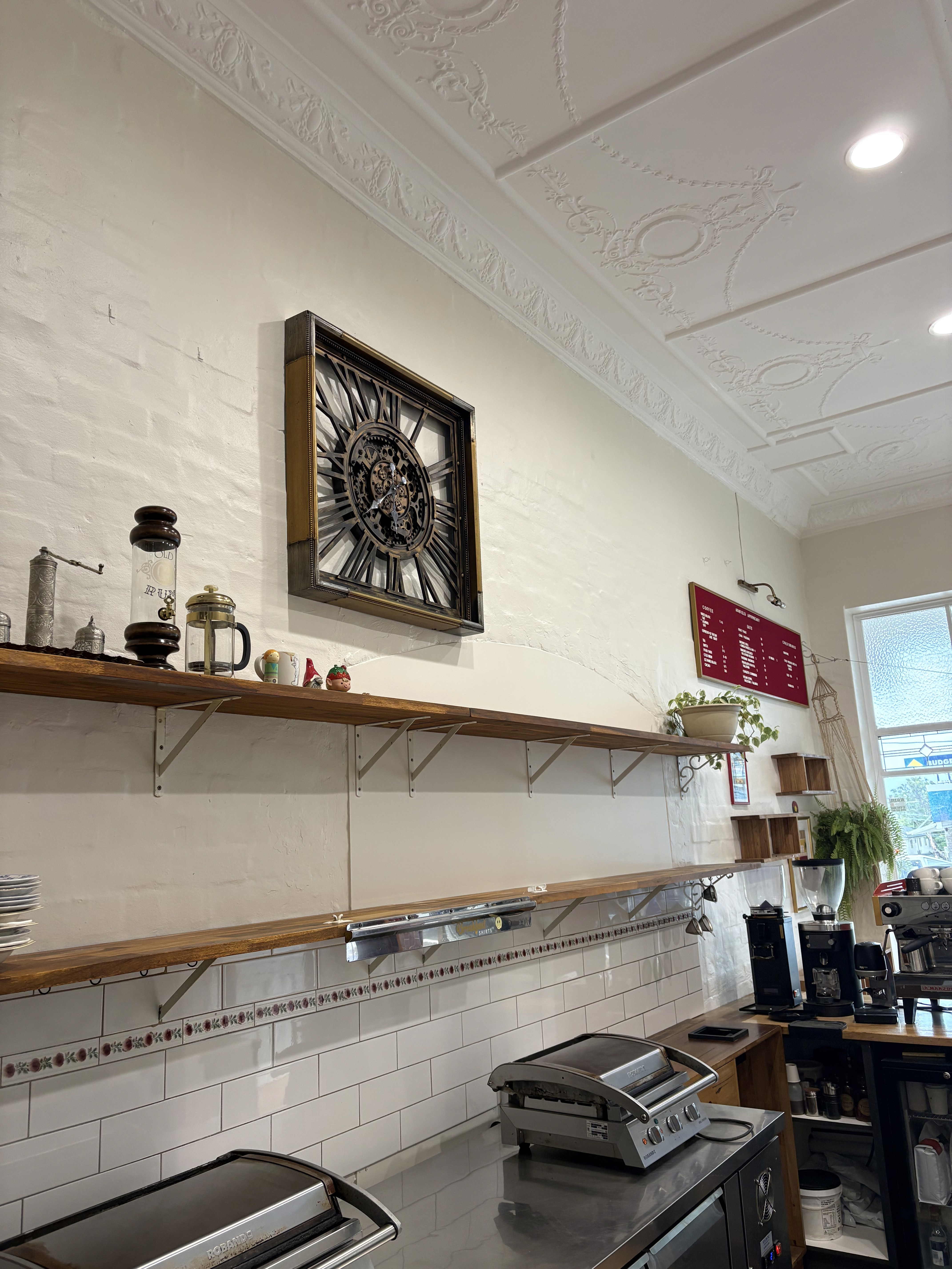 kitchen with door opened