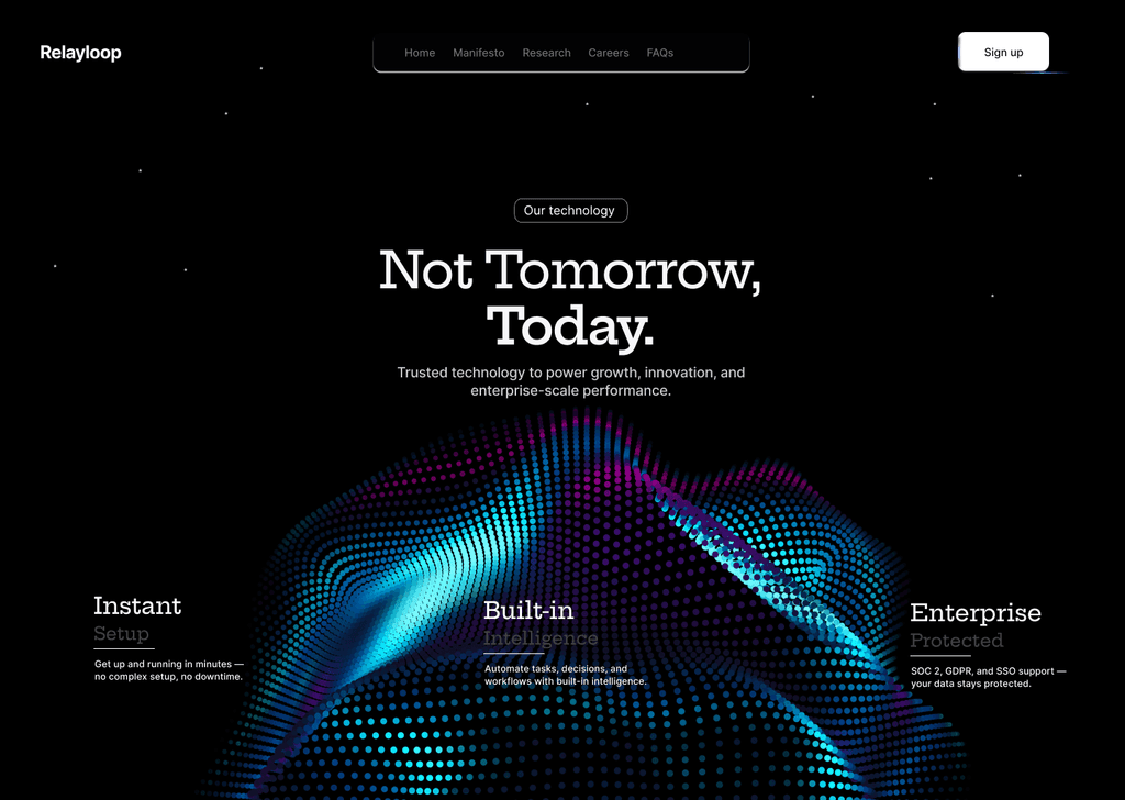 LensRef Hero section