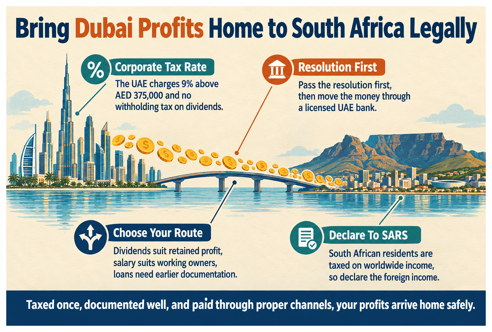 Infographic: Repatriating Profits From a Dubai Company to South Africa