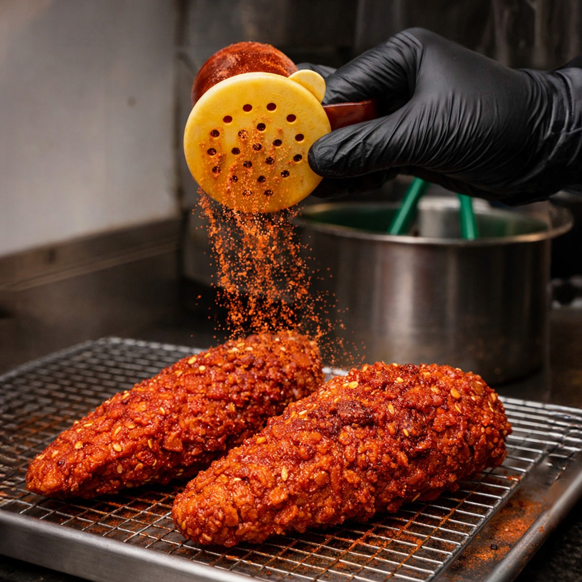 A bright, modern dining room featuring a long light wood table set with several matching wooden chairs and white cushions, illuminated by natural light streaming through large windows overlooking a lush green and sunlit yard.