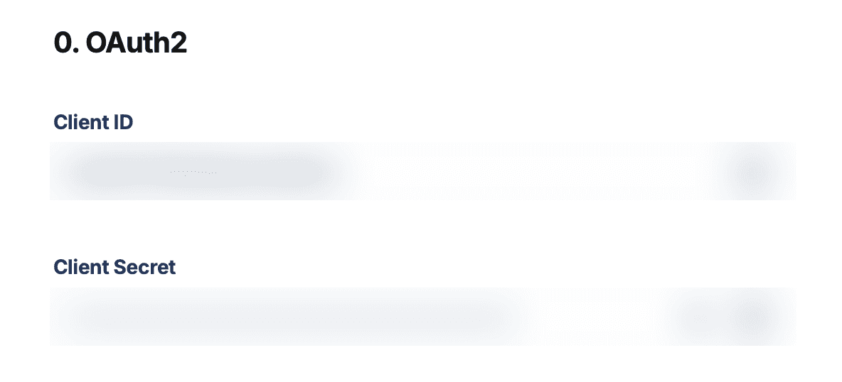 Gorgias OAuth2 Client ID and Client Secret (redacted)