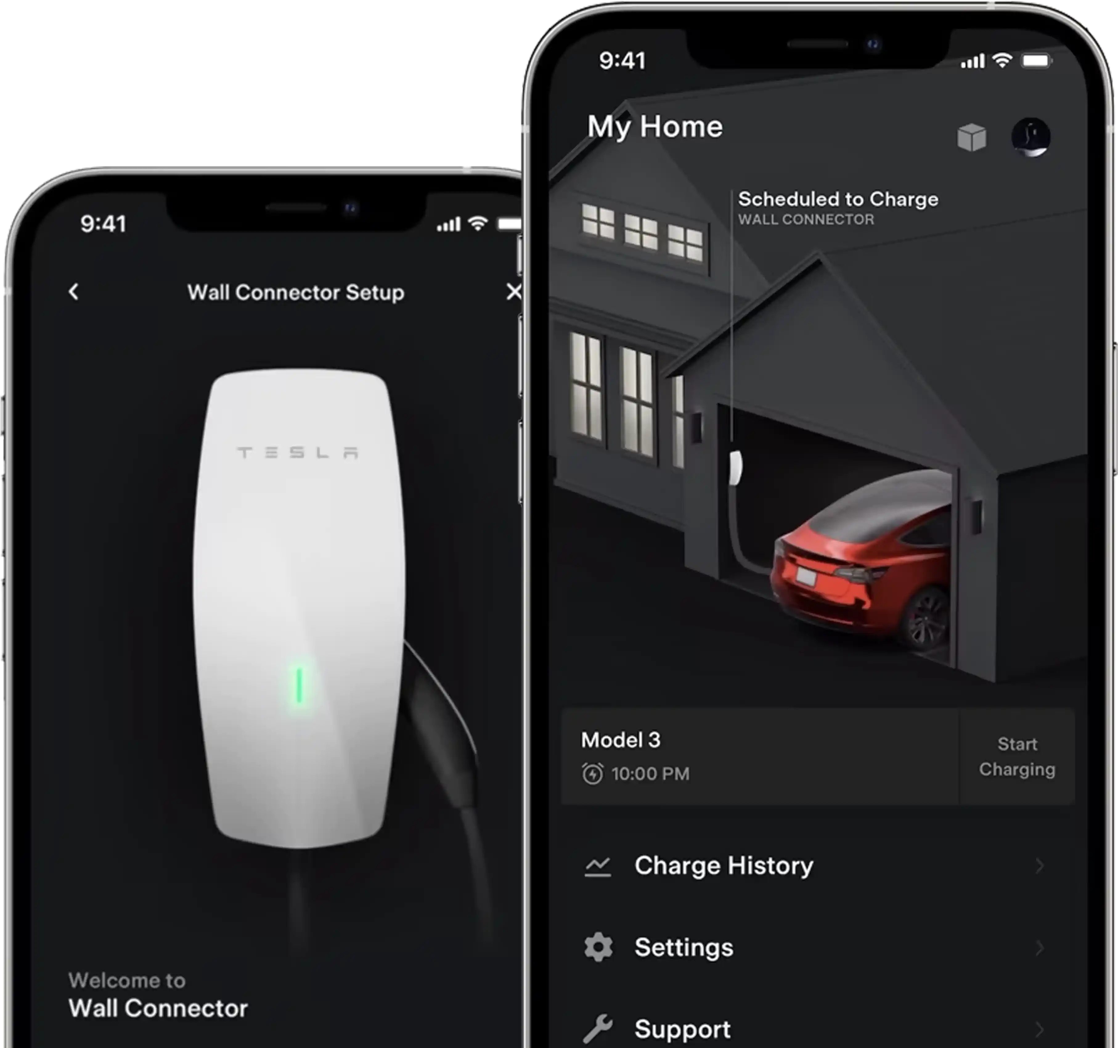 Tesla Wall Connector control app