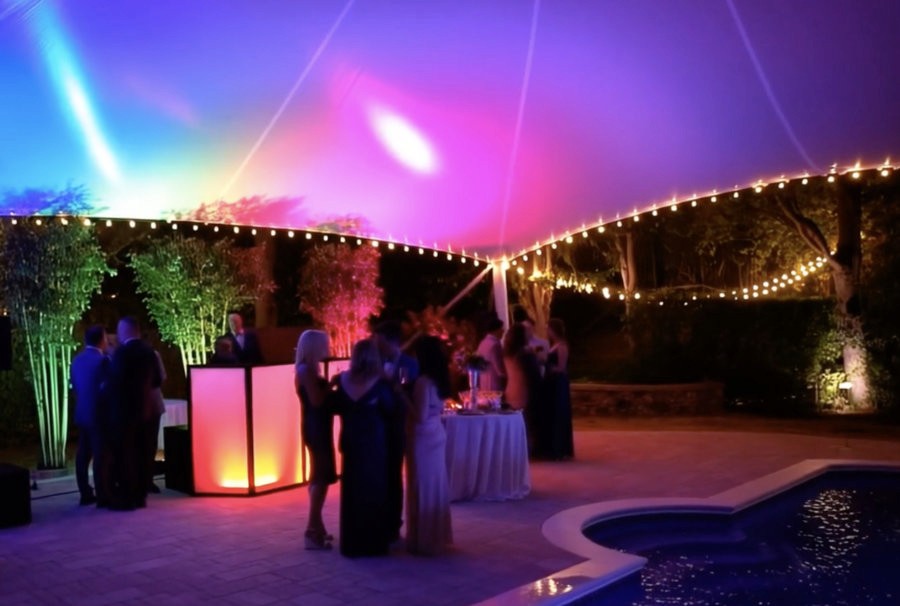Guests mingling and dancing at a private Ontario event