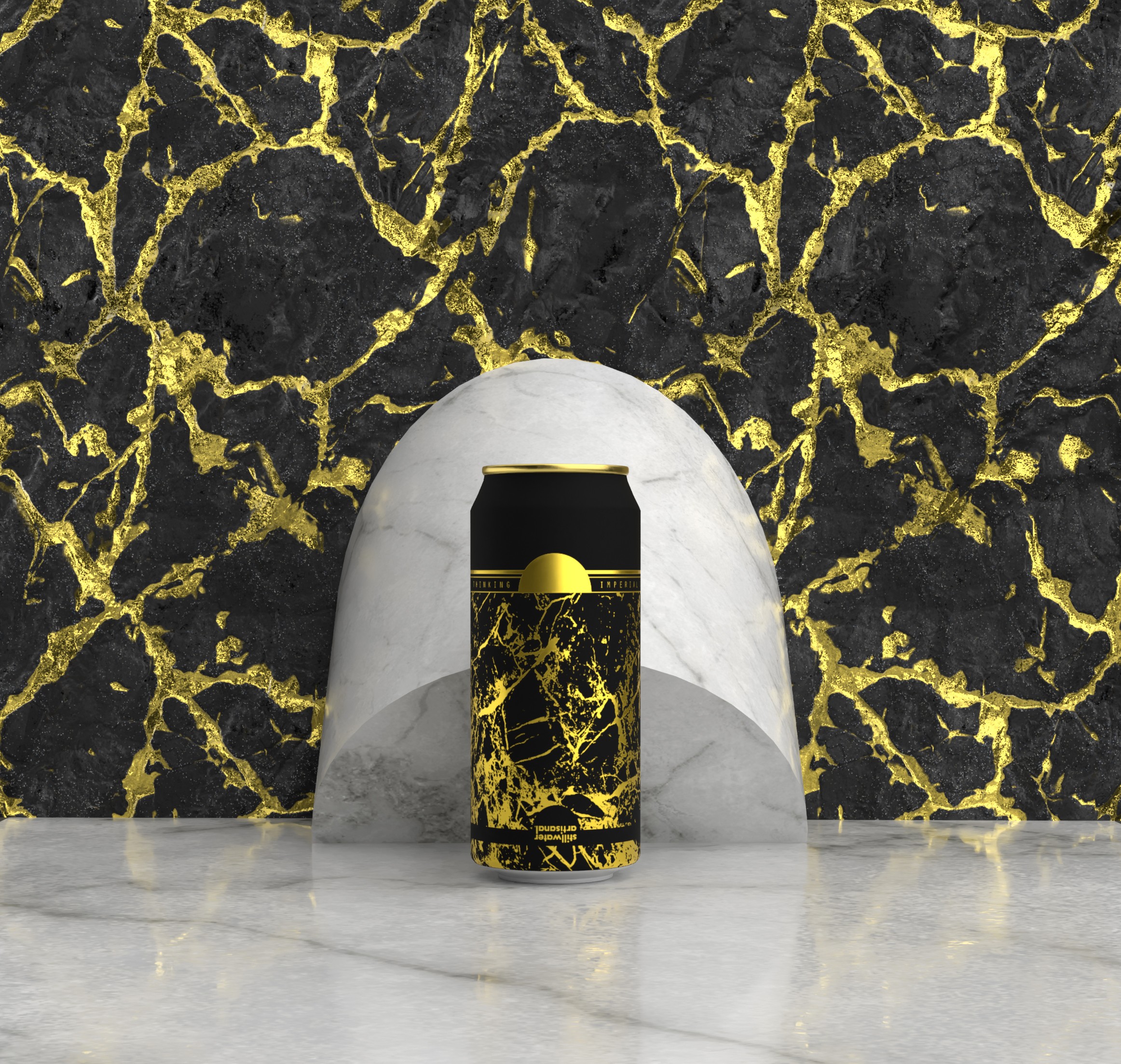 Stillwater Critical Thinking Stout Can in Stone Hall