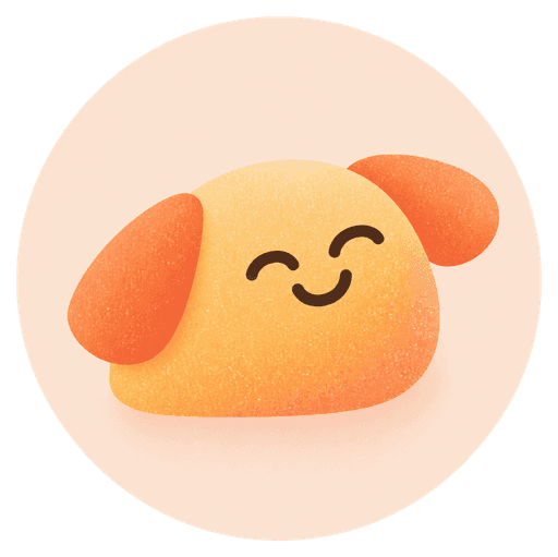 Orange dog icon