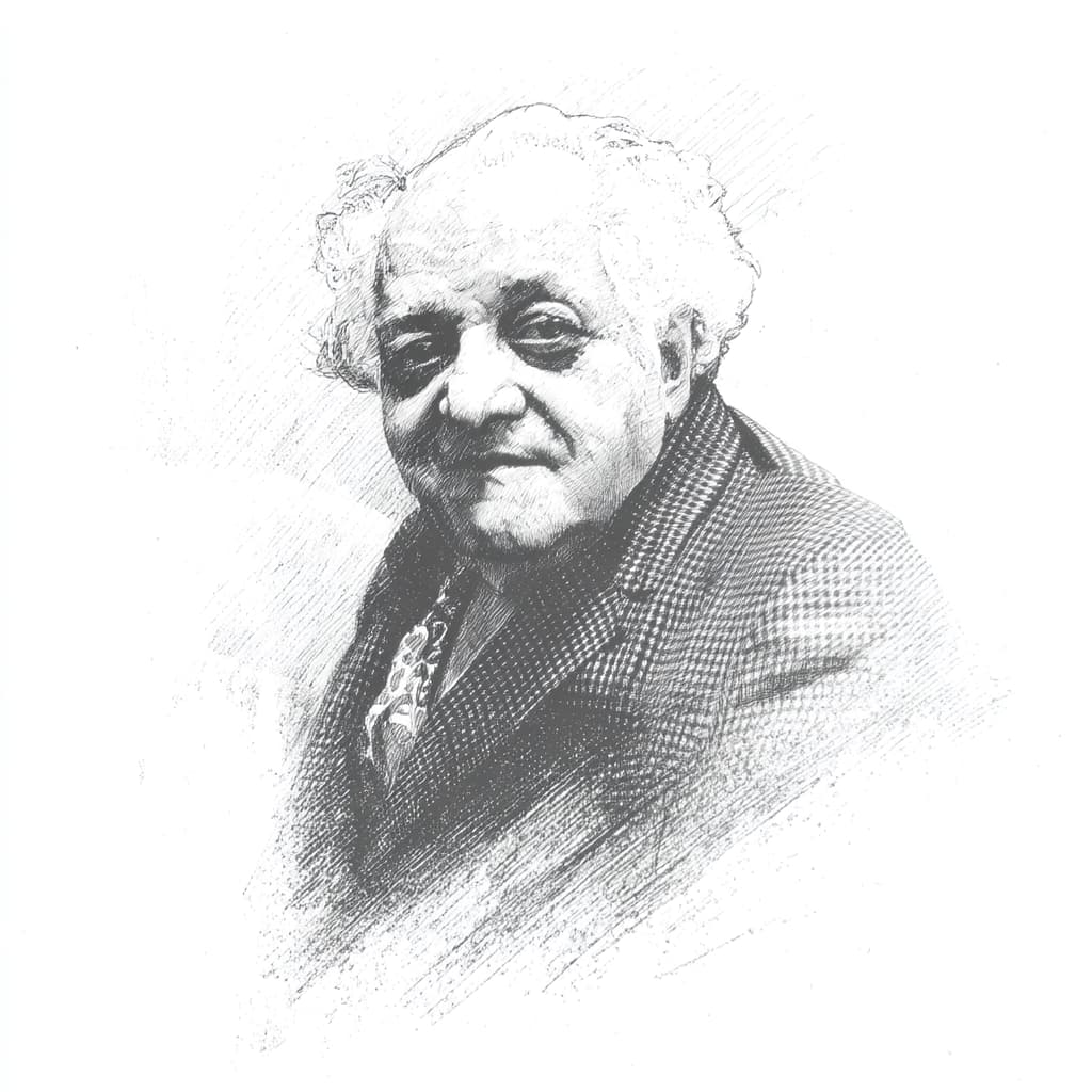 Porträt von J. L. Moreno (1889–1974)., Zeichnung