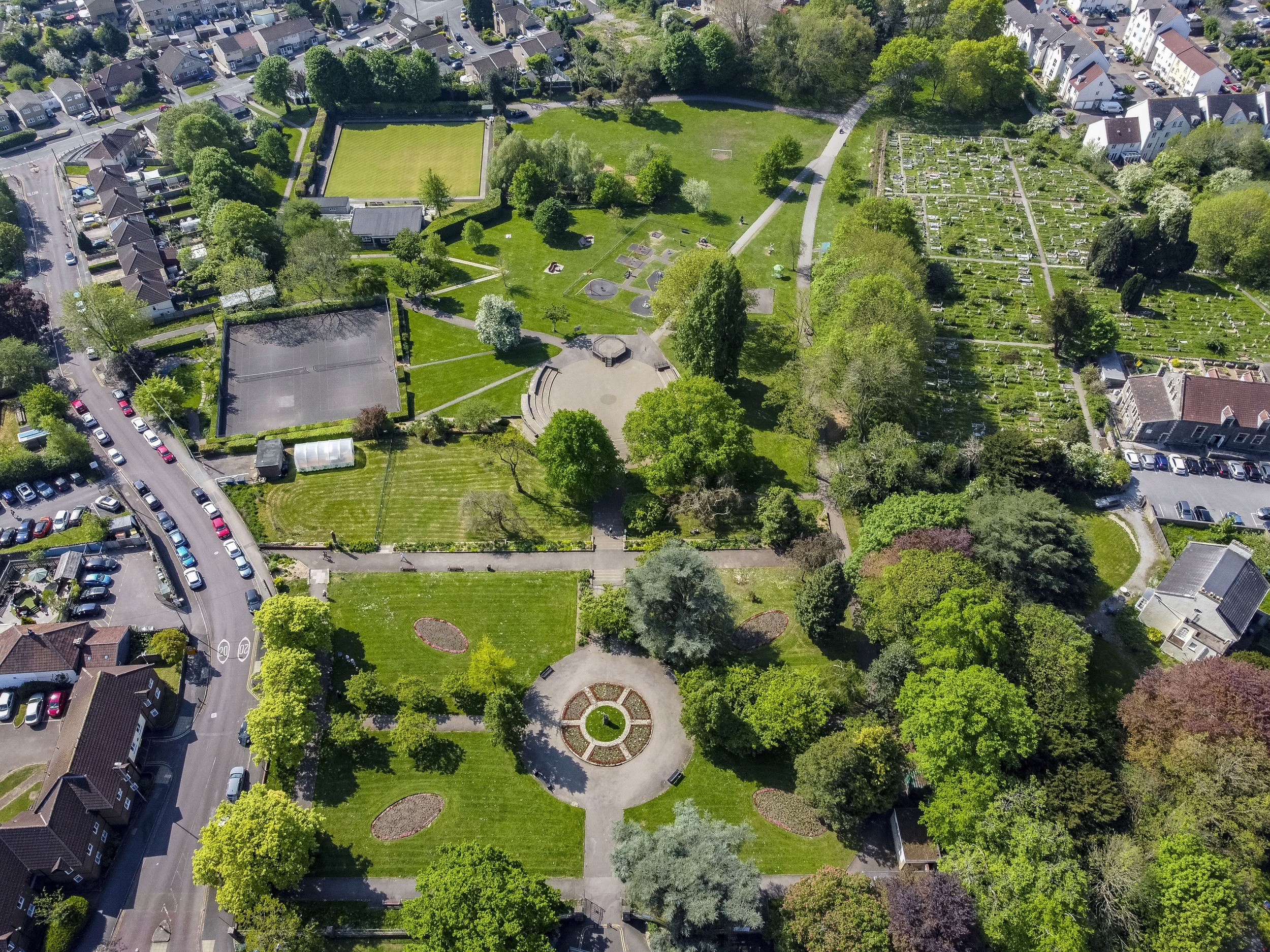 Kingwood Park birds eye view