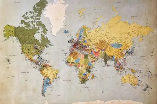 une carte du monde